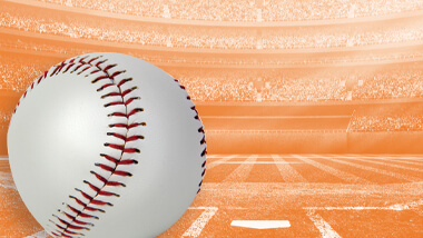 baseball on baseball field