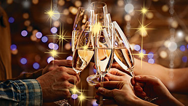 new years eve champagne toast
